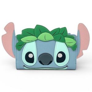 Loungefly Disney Stitch Ears Luau Zip Wallet - NWT